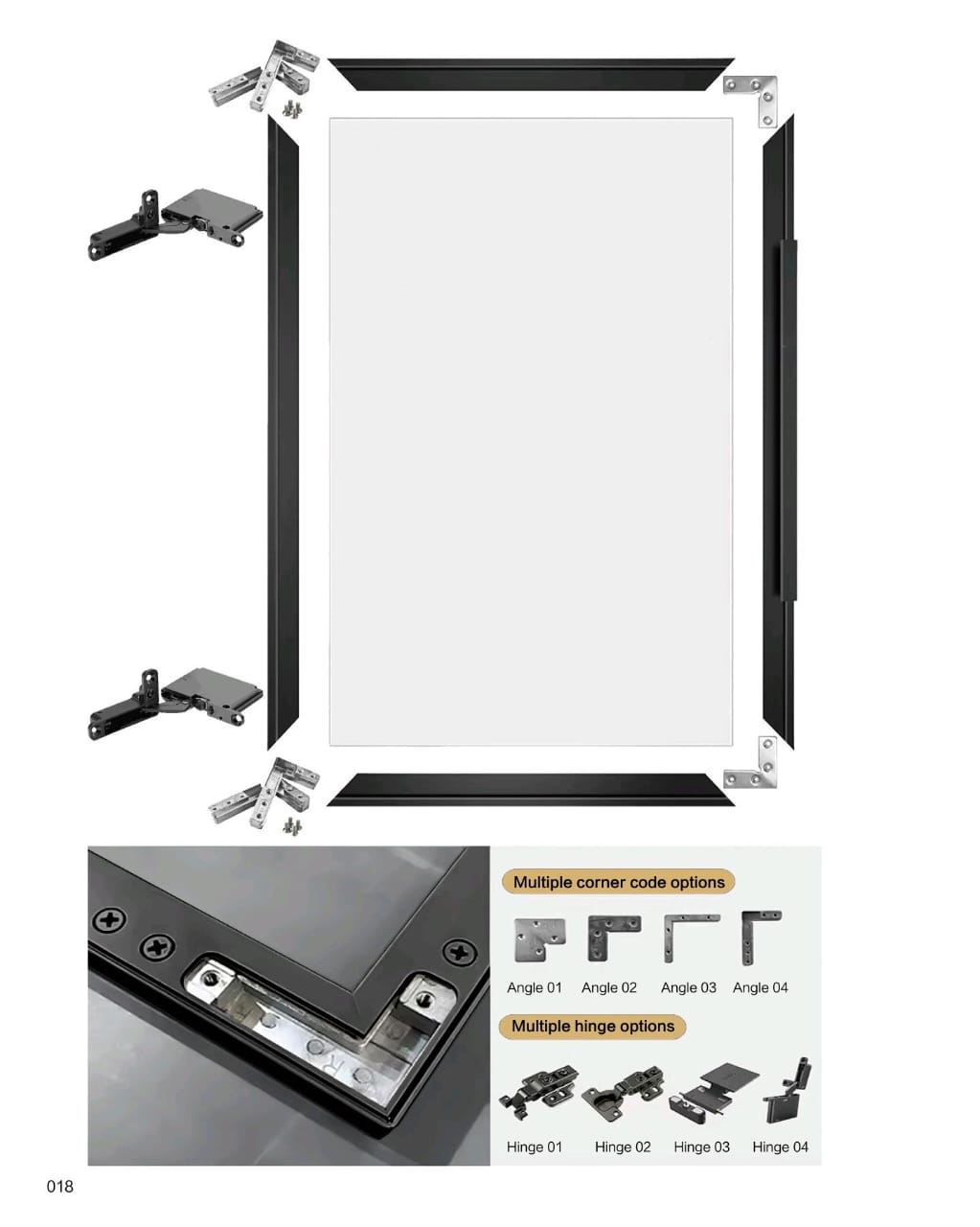 Aluminum Glass Door Frame System - Image 1