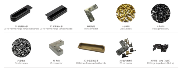 Hidden-Frame Small Round Head Handle