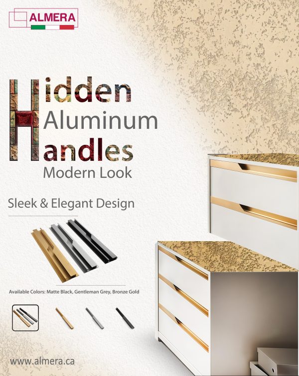 Hidden Aluminum Handle